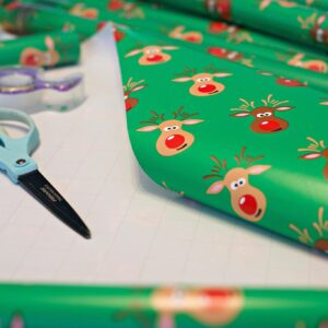 Deaf Santa Claus’ Deaf Reindeer Gift Wrap: Perfect for the Holidays!