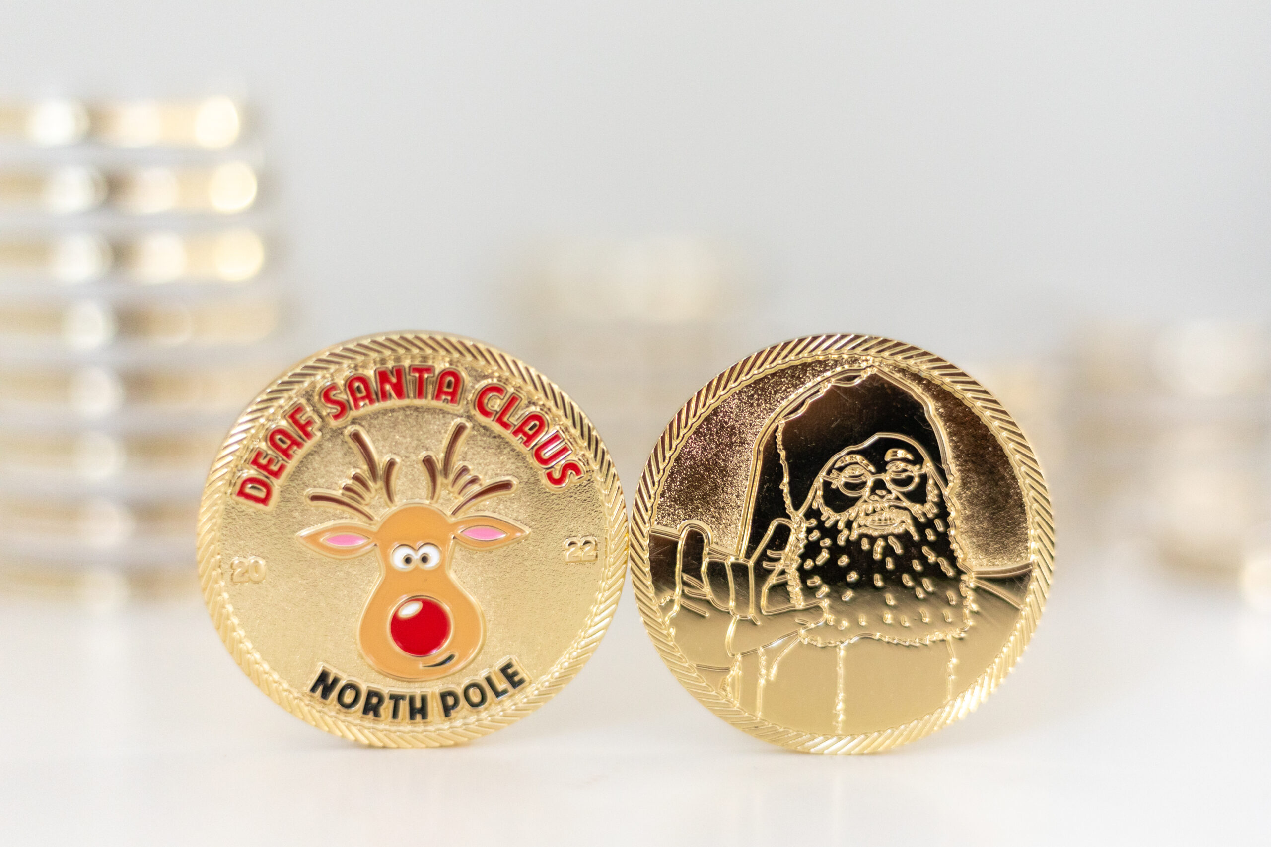 Deaf Santa Claus North Pole Coin